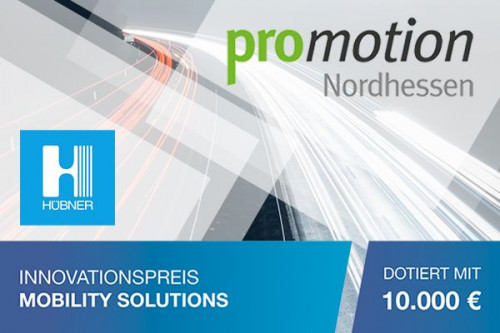 Innovationspreis Mobility Solutions, Logo Hübner, Logo promotion Nordhessen