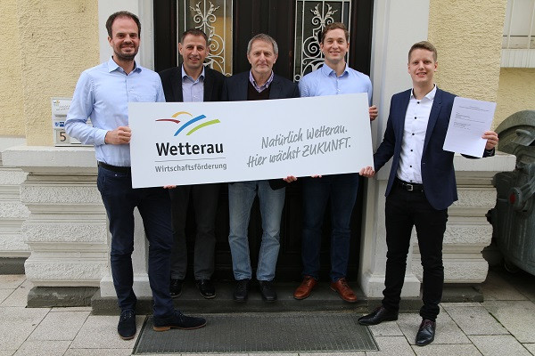 v.l.n.r.: Tobias Meudt, Klaus Karger, Bernd-Uwe Domes, Maximilian Meister und Oliver Schmidt