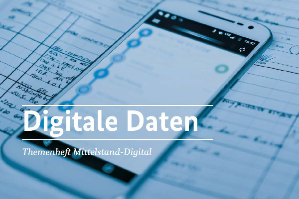 Cover Themenheft Digitale Daten von Mittelstand-Digital